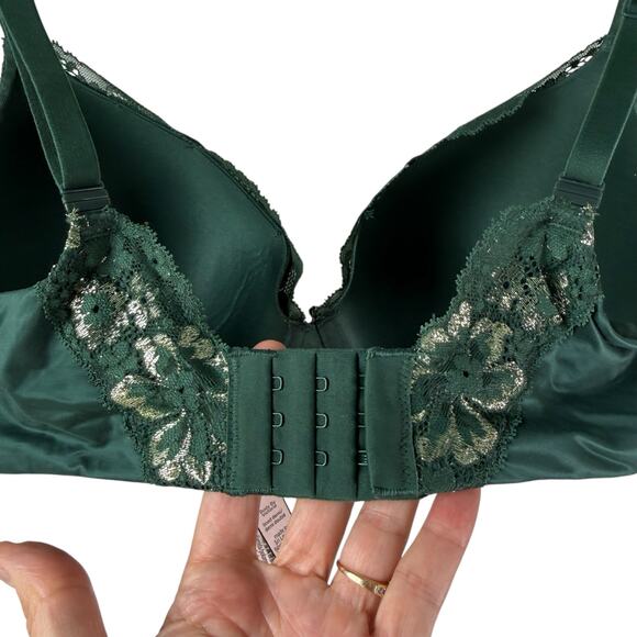 Victoria's Secret Green Lace Demi Bra 36DDD Body by Victoria Romantic Supportive - Picture 5 of 16
